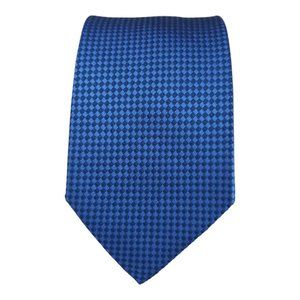 CASTANGIA DAL 1850 Blue Geometric Silk Tie ITALY 60”/ 3.1” EC